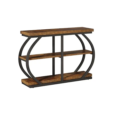 Slickblue 41" Console Table with 3-Tier Storage Shelves