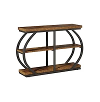 Slickblue 41" Console Table with 3-Tier Storage Shelves