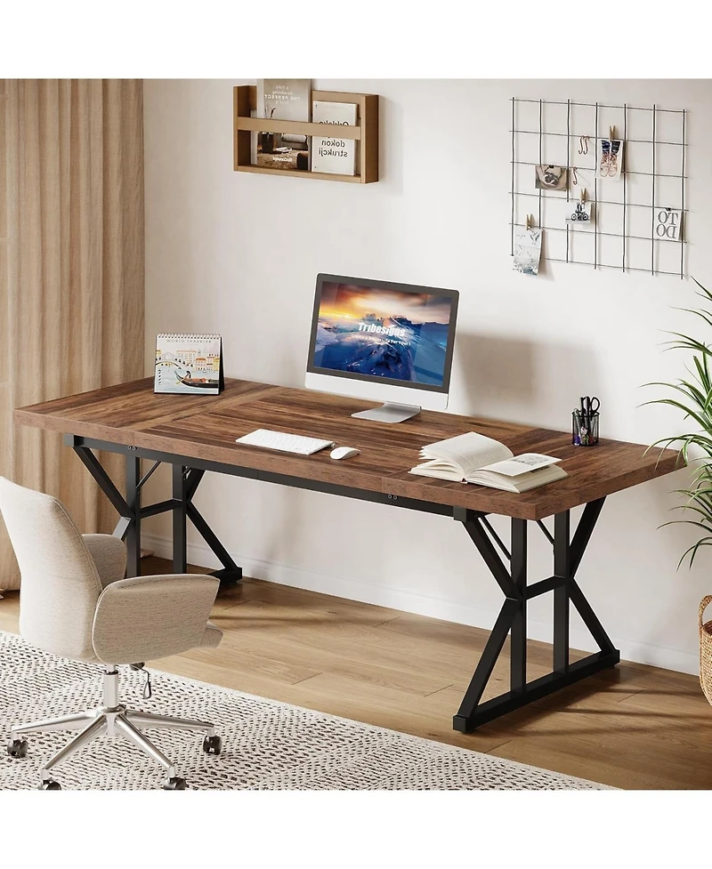 Tribesigns 70.86" Industrial Executive Desk