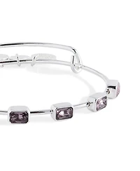 Alex and Ani June Birthstone Emerald Cut Bangle