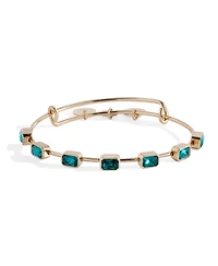 Alex and Ani December Birthstone Emerald Cut Bangle