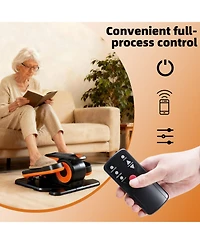 Zeny Compact Under-Desk Elliptical, Quiet Mini Pedal Exerciser with Adjustable Speed and Led Display