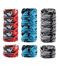 Piscifun 6 Pack Uv Protection Face Mask Neck Gaiter Breathable Outdoor Sports Bandana Scarf