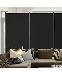 Slickblue Freestanding 4 Panel Room Partition Divider, Portable Privacy Screen for Living Bedroom