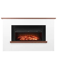 Slickblue 65.5in Electric Fireplace Stove Heater with Mantel 1500W Remote Timer