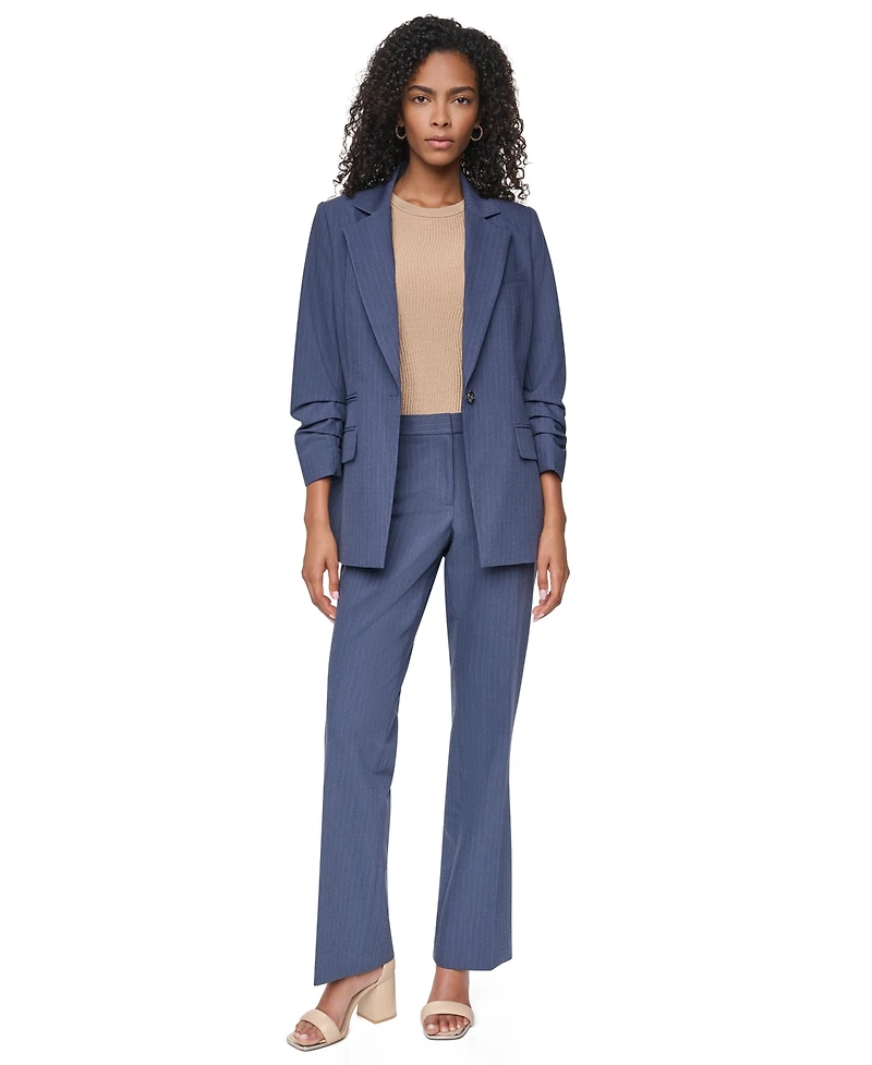 Dkny Women's Pinstripe 3/4-Sleeve Blazer