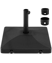 Sugift 90 Lbs Fillable Heavy Duty Umbrella Base with 2 Wheels