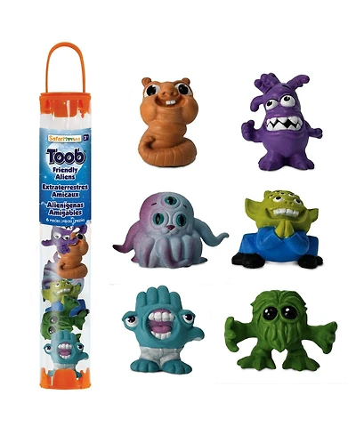 Safari Ltd. Friendly Aliens Designer Toob 6-Piece Figure Set, Ages 3+