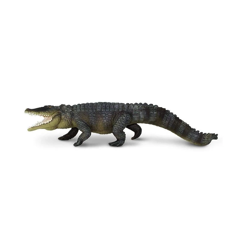 Safari Ltd. Incredible Creatures Saltwater Crocodile 12"L x 2.5"W Hand-Painted Figurine, Ages 18 Months+