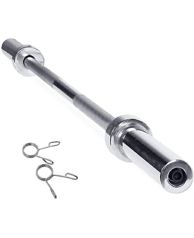 Sevorley 4 Ft Olympic Barbell with Rotating Sleeves and Knurled Grip 300 lb Capacity