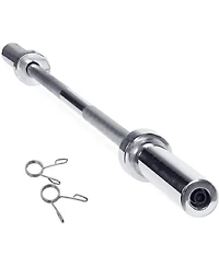 Sevorley 4 Ft Olympic Barbell with Rotating Sleeves and Knurled Grip 300 lb Capacity