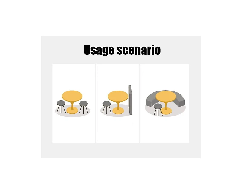 flynama Modern Round Multi-use Table
