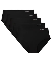 Calvin Klein Invisibles Microfiber Stretch Seamless Hipster Panty, 5-Pack, QD5419
