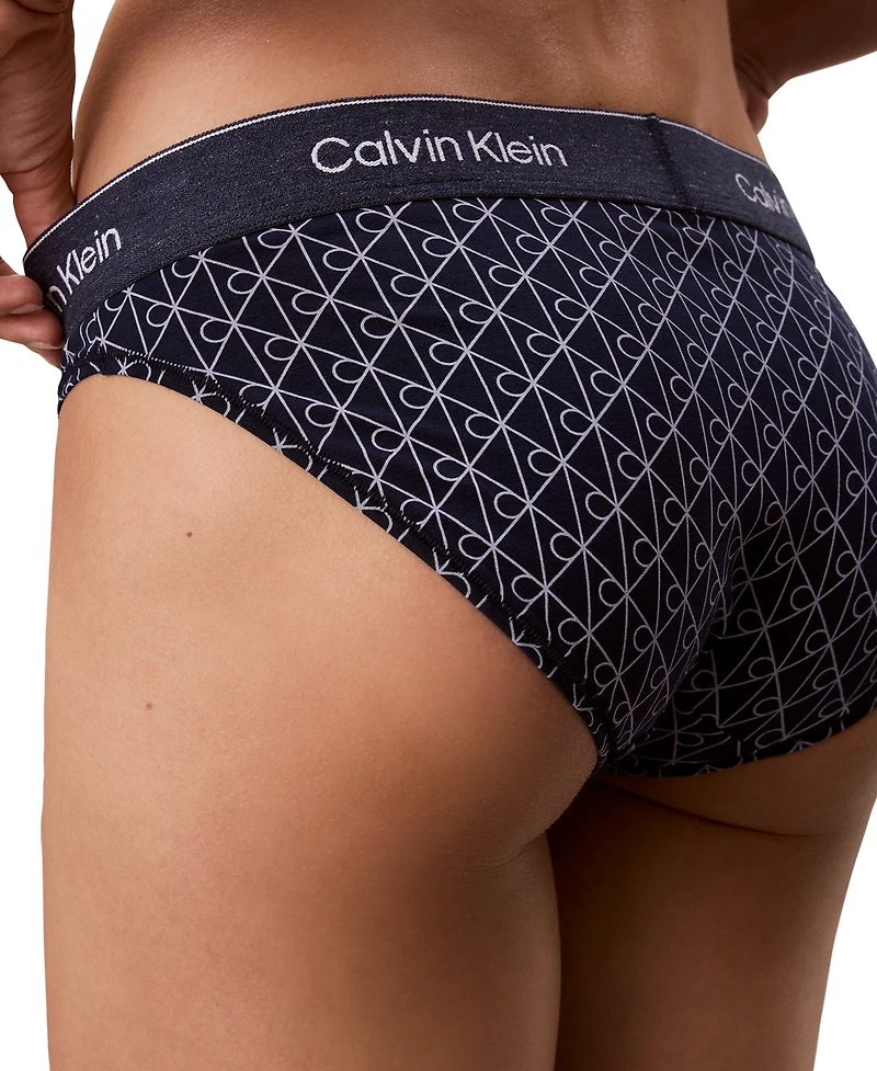 Calvin Klein Regular Icon Cotton-Modal Blend Bikini Panty, QF9160