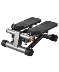 Sugift Mini Hydraulic Fitness Stepper with Resistance Bands Lcd Monitor 330LBS Load Capacity
