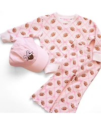 Sweet Wink Baby Girls Football Trellis Sweatshirt and Flare Legging Set