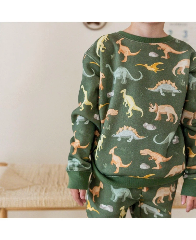Sweet Wink Baby Boys Dinosaurs Rock Sweatshirt and Jogger Set