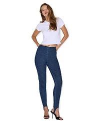 Steve Madden Women's Rockaway High-Waist Skinny Stirrup Denim Leggings