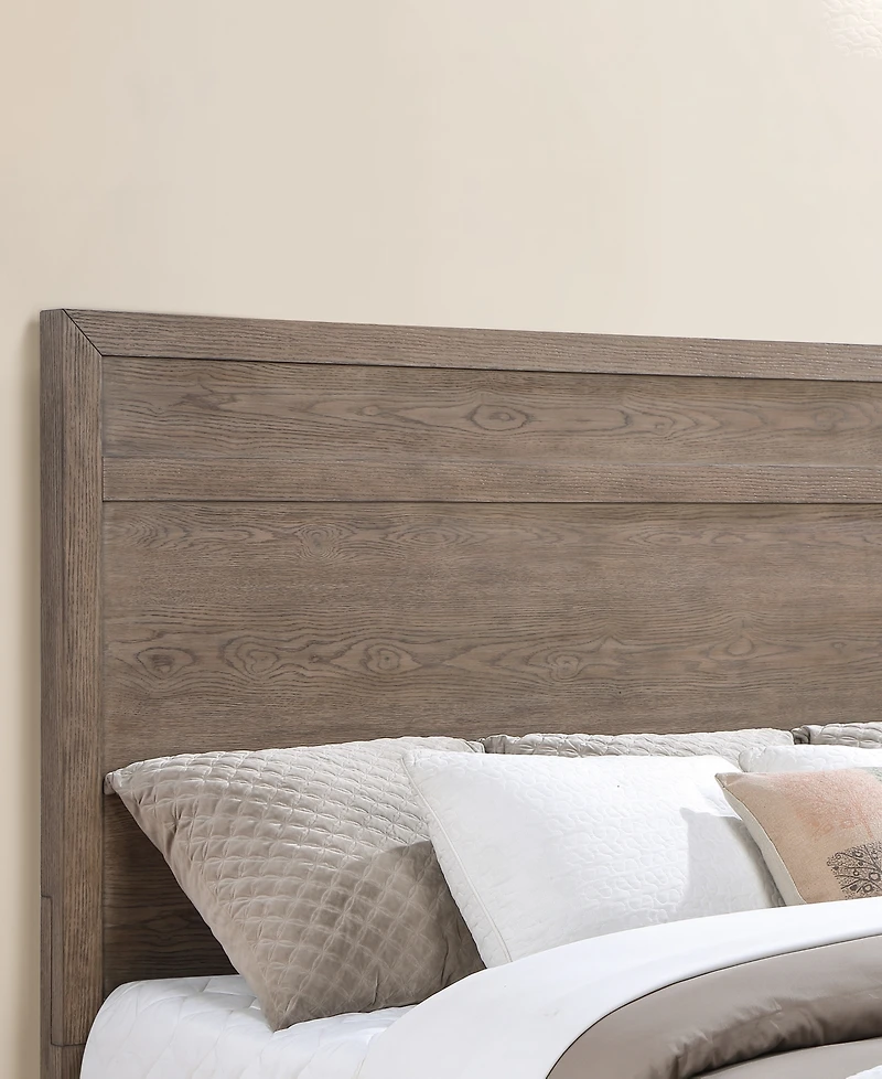 Adler King Plywood Modern Bed, Macy's Exclusive