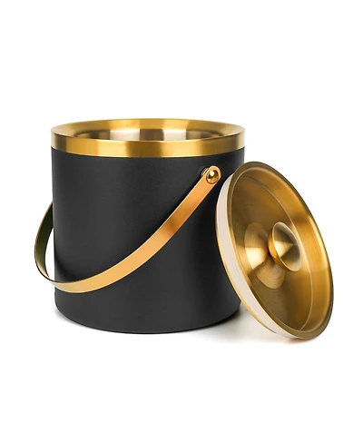 Piscifun Insulated Stainless Steel Ice Bucket With Scoop Sealed Lid For Cocktail Bar Parties