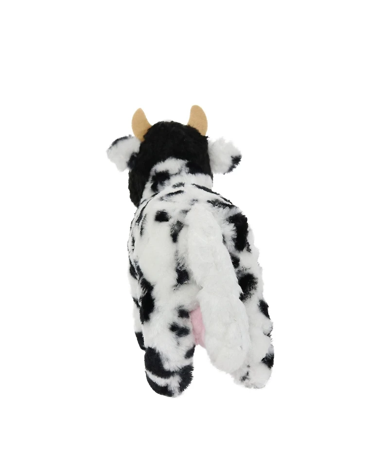 Mighty Farm Cow 2 Pack, Durable Plush Squeaky Dog Toy