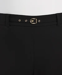 Rafaella Plus Wide-Leg Pull-On Mid-Rise Pants