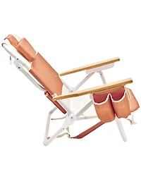SUNNYLiFE Deluxe Beach Chair: Tierra Clay Block