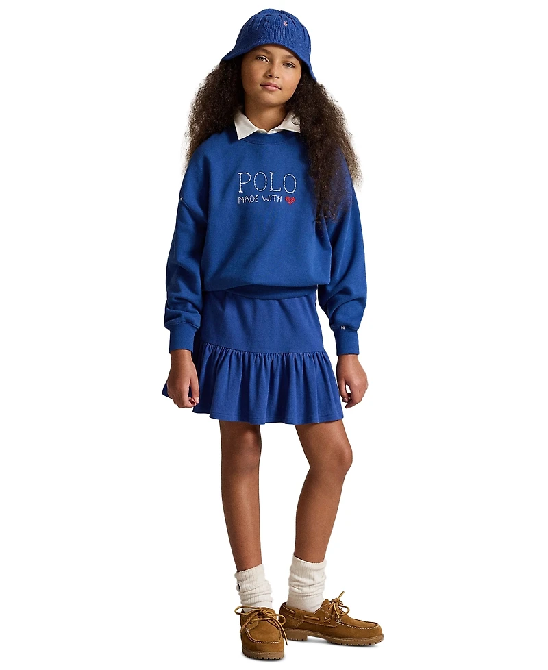 Polo Ralph Lauren Girls' 7-16 Logo Fleece Sweatshirt