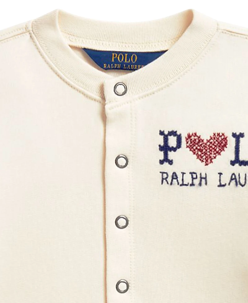 Polo Ralph Lauren Girls' 2T-6X Logo Fleece Cardigan