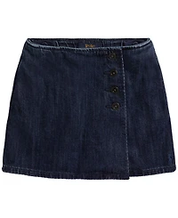 Polo Ralph Lauren Girls' 2T-6X Denim Wrap Skirt