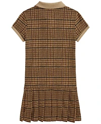 Polo Ralph Lauren Girls' 2T-6X Tweed-Print Stretch Mesh Dress