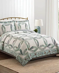 Modern Heirloom Felicity Wedding Ring Pieced 2-Piece Quilt Set, Twin
