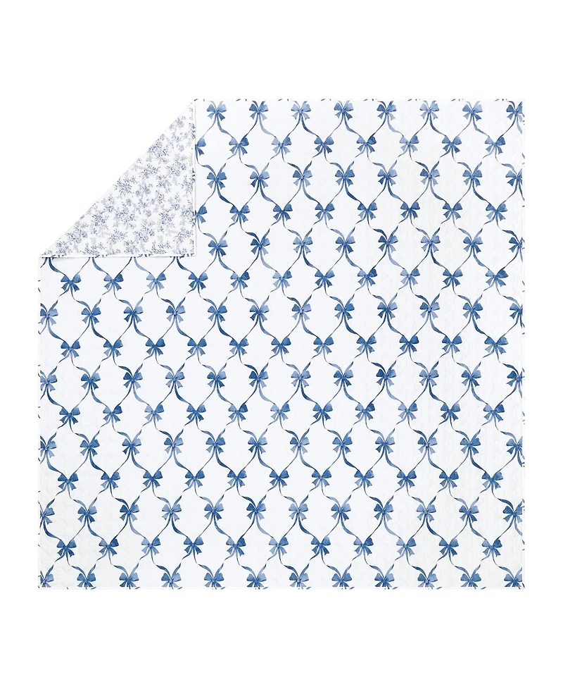 Modern Heirloom Abigail Bow Reversible 2-Piece Quilt Set, Twin