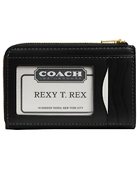 Coach Leather Essential Key Zip Card Case Wallet