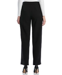 Rafaella Petite Novelty Pull-On Wide-Leg High-Rise Pants