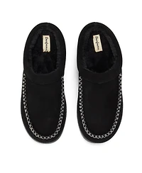 Dearfoams Men's Beckett Genuine Suede Clog Slippers