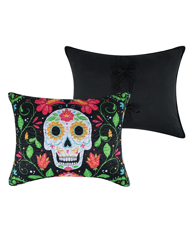 Greenland Home Fashions Day of the Dead Lightweight Sham, Standard