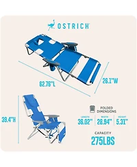 Ostrich The Backpack 3N1 Portable Chair Cooler Bag and Reclining Lounger