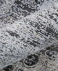 Feizy Sarrant R3963 Charcoal 2' x 3' Area Rug