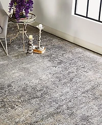 Feizy Sarrant R3964 Brown 4' x 5'3" Area Rug