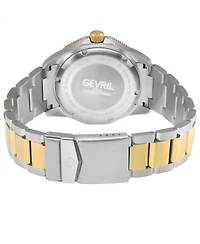 Gevril Men's Swiss Made Pier 90 Swiss Automatic Two tone Stainless Steel Bracelet Watch