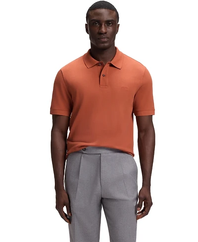 Boss by Hugo Men's Cotton Pique Pallas Logo Polo Shirt