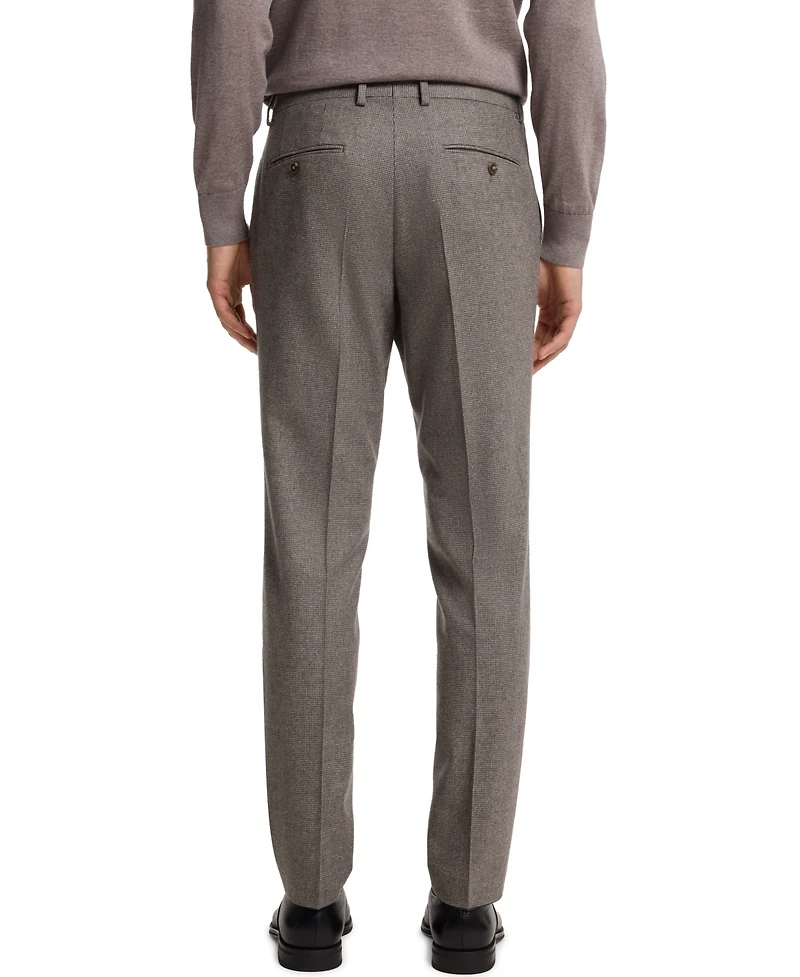 Boss by Hugo Men's Virgin Wool Slim-Fit Patterned Suit