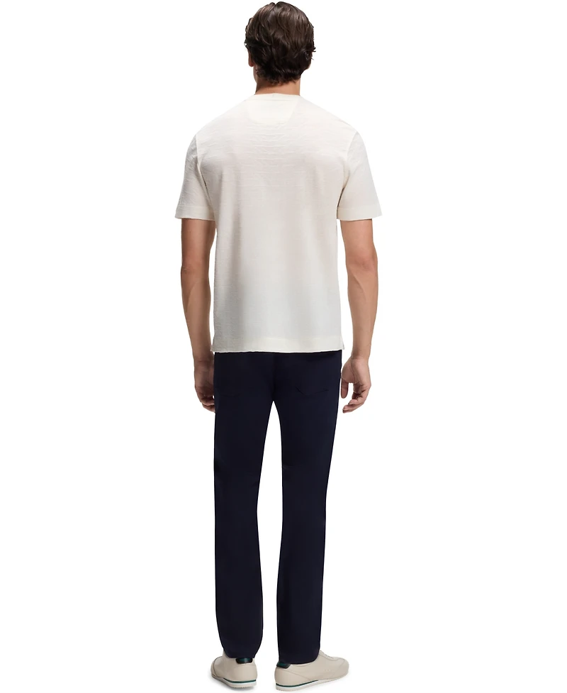 Boss by Hugo x Aston Martin Men'sCotton Mercerized Cotton Jacquard Regular-Fit T-Shirt