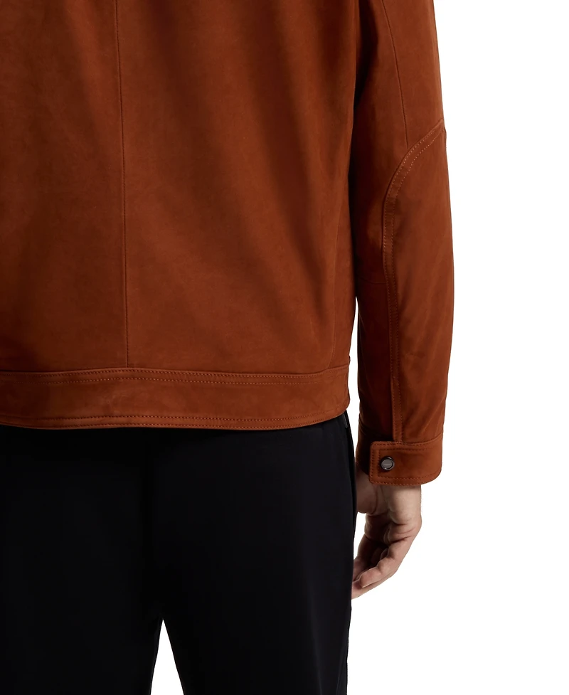 Boss by Hugo x Aston Martin Men's Suede Regular-Fit Jacket