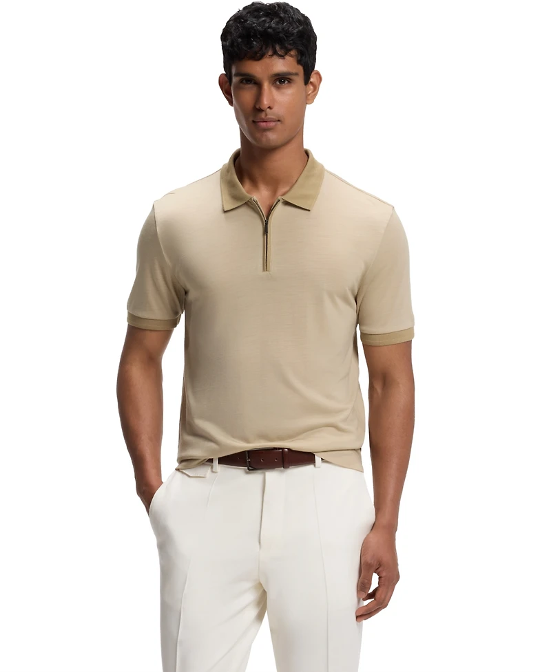 Boss by Hugo Men's Wool Regular-Fit Polo Shirt