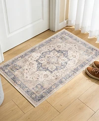 Mink Home Homewell Machine Washable HAM4005 2'x2'11" Runner Area Rug