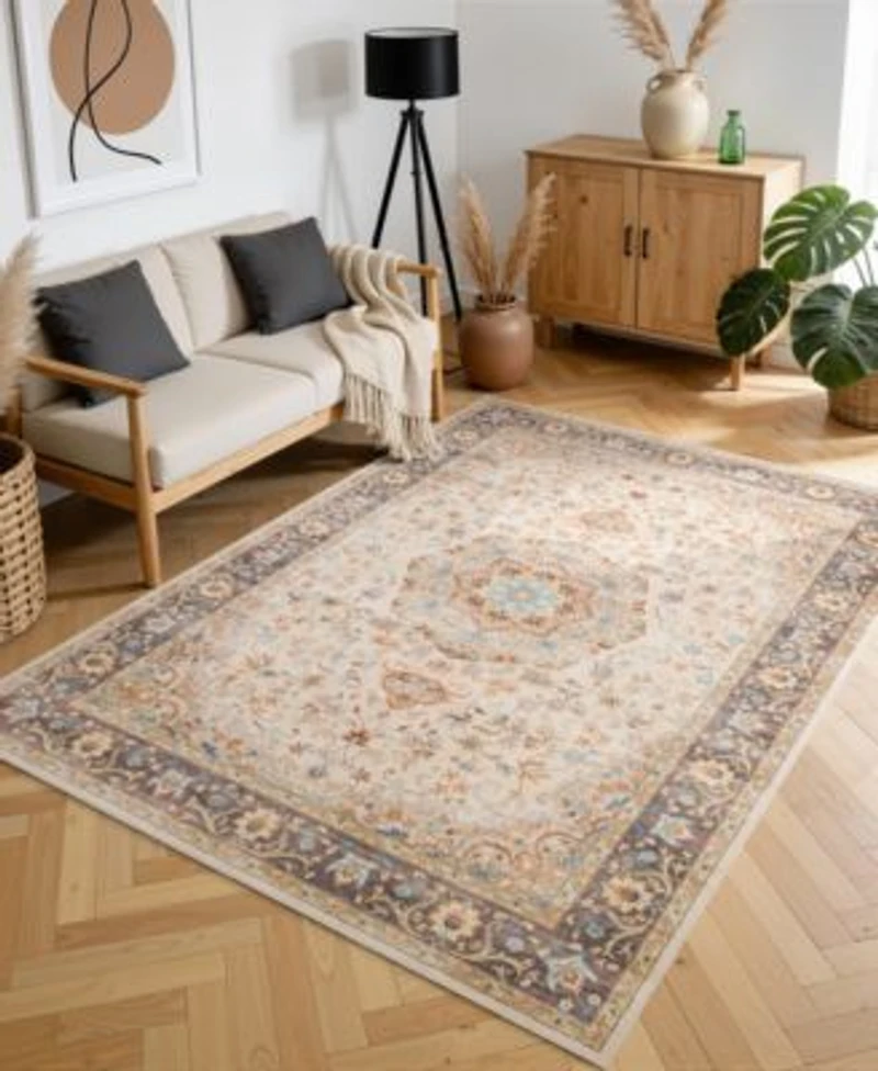 Mink Home Homewell Machine Washable Ham4002 Rug Collection