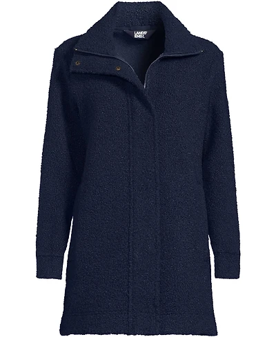 Lands' End Women's Boucle Fleece Coat