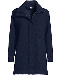 Lands' End Women's Boucle Fleece Coat
